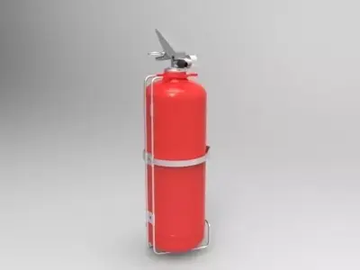 2Ltr Fire Extinguisher  Free 3D model