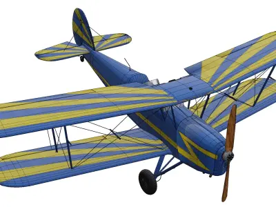 Stampe SV4 Low-poly 3D model