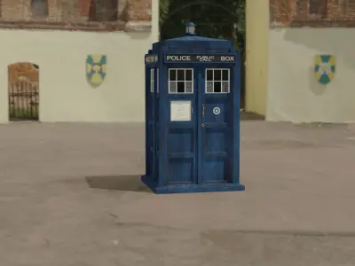 TARDIS from Doctor Who 3D model