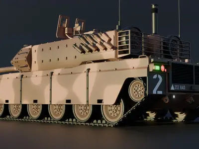 Fictional Leopard 2 3D model