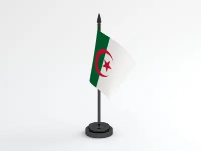 Table Flag Algeria 3D model