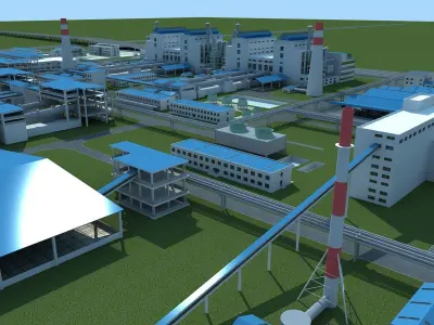 Factory 2 3D model