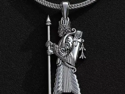 pendant Achaemenid soldier 3D print model