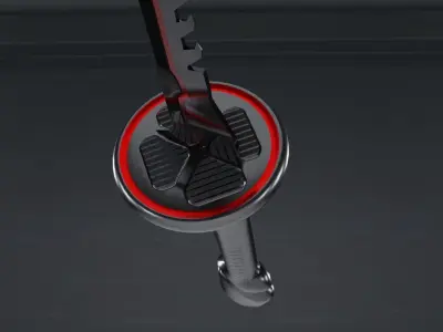 scifi Katana Low-poly 3D model