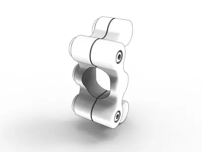GP 5 Button Switchgear 3D model