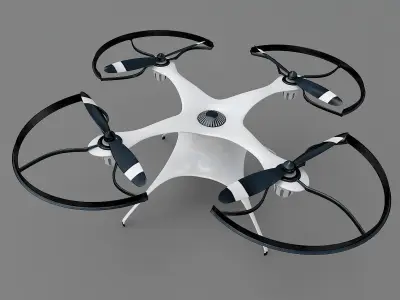 Generic quadcopter drone 3D model