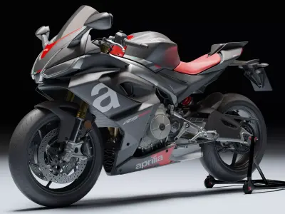 Aprilia RS 660 2024 Low-poly 3D model
