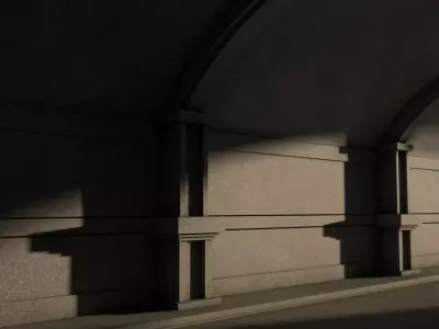 Medieval Corridor 3D model