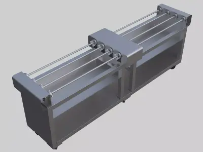 Automatic rotating barbecue machine 3D model