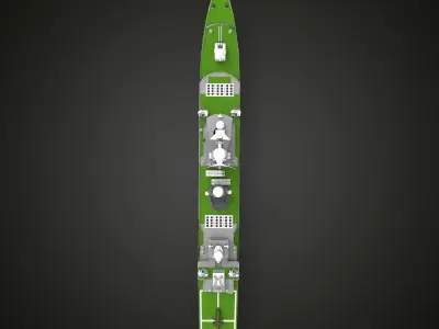 Jiangwei Class frigate 3D model