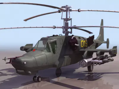 HOKUM HELICOPTER Low-poly 3D model