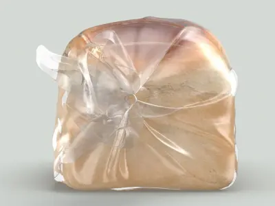Sliced Bread (In Bag) 3D model