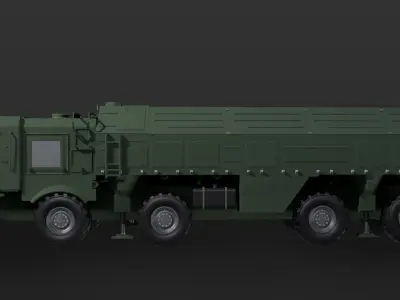 Iskander Low-poly 3D model