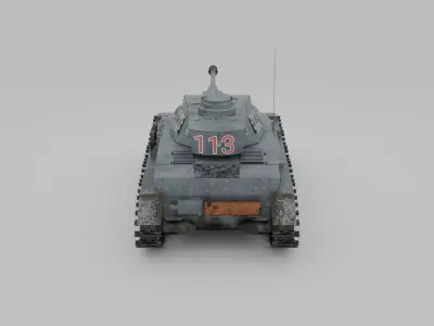 PzKpfwIV Panzer IV Ausf G 3D Model 3D model