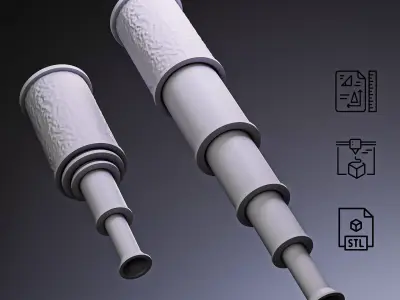 Pirate Spyglass Telescope RoZ 3D print model