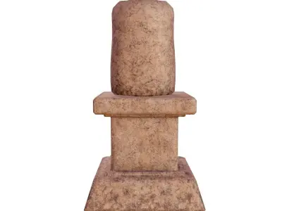 Eagle Head Statue Low-poly 3D model