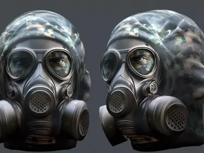 Helmet 3d model military combat Military Low-poly  Low-poly 3D model 9