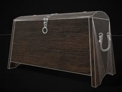Slavomir Viking Chest Low-poly 3D model