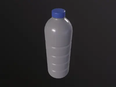 Dirty Plastic Bottle 3D Model Low-poly 3D model