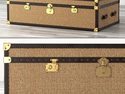 MAYFAIR RATTAN COFFEE TABLE 3D model