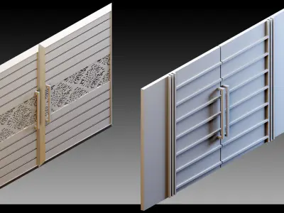 41 Exterior Doors- Vol 02- Kitbash- High detail 3d models 3D model