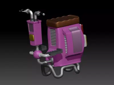 sh effect Figuarts bike for Bulma or dr slump 3D print model