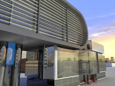Modern Building Free 3D model