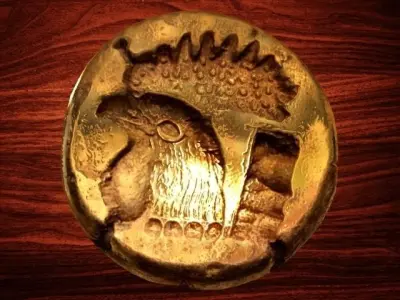 El Hekte- 521-478 BC Low-poly 3D model