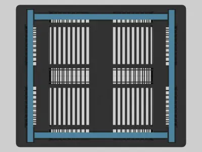 Plastic Shipping Pallet 3D model