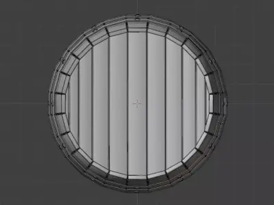 Old Wooden Barrel Asset 3D model