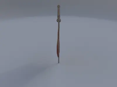 Decorative Heraldic Banner 3D model