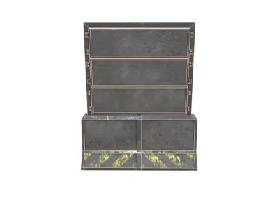 Concrete RoadBlock Barrier Barricade 3D model get