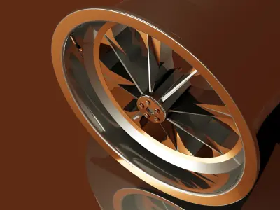 Car rim Free 3D model from CGTrader - Textured