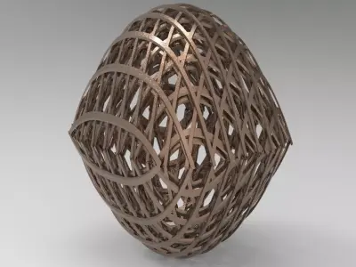 Dystopian Alien Sphere 3D model