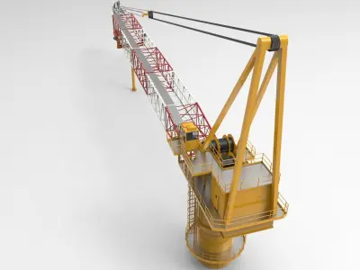 Tower Crane 3D model