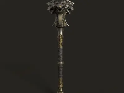Mace 02 V2 Low-poly 3D model