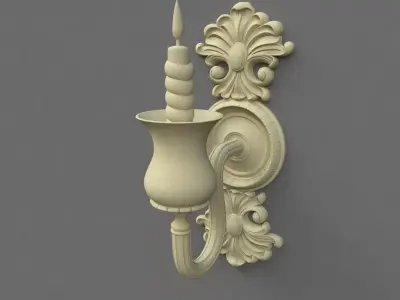 chandelier candle holder 3D model