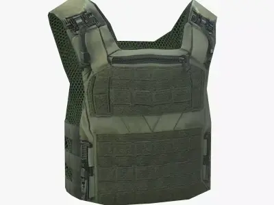 Military Vest Low-poly 3D model