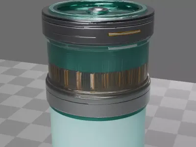 Sci-Fi Reactor Core Cylinder 3D model