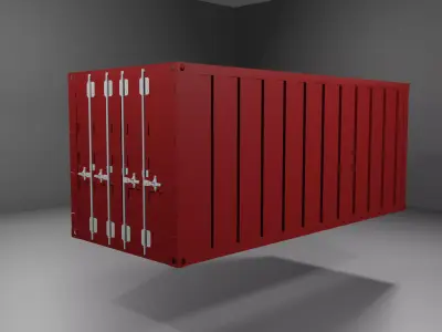Container shipping 3D model purchase