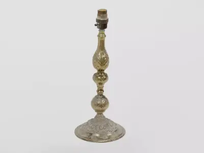 Brass Lamp Victorian Medium  photogrammetry scan PBR 4K textures Low-poly 3D model