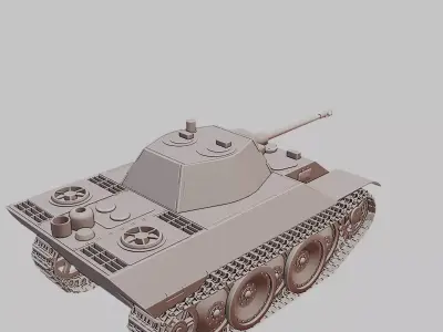 Leopard 1 German Main Battle Tank 3D Print Model 3D print model