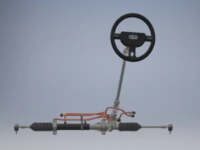 power steering system 3d model 3D model