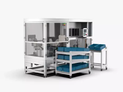 Automatic Small Motor Gearbox Assembly Machine 3D model