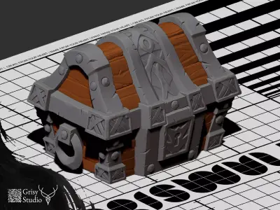 World of warcraft classic chest 3D print model