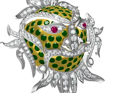 Antique Diamond Halloween Hip Hop Pendant 3D print model