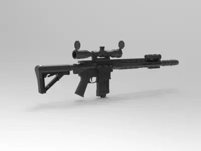 M110 Semi Automatic Sniper 3D model