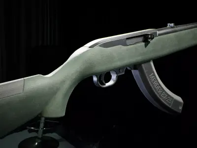 PBR - Ruger 10 22 Sporter Rifle - Game-Ready 3D Asset Low-poly 3D model