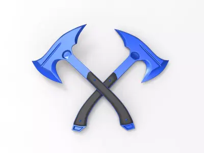 Melee ax Low-poly 3D model