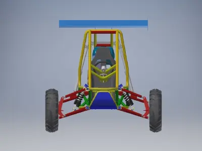 Kart cross 250 off road Vehicle 3D model